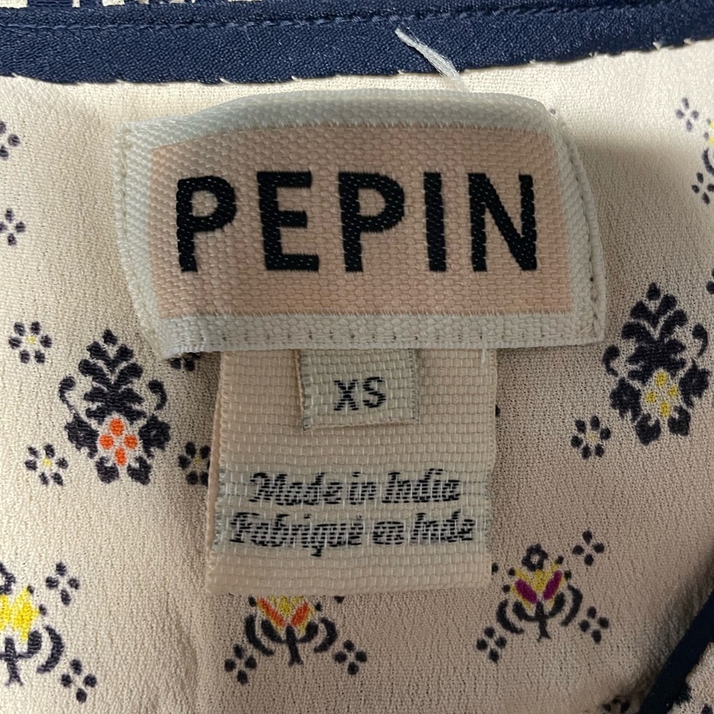Anthropologie Pepin Printed Luca Blouse women’s size xs made in India bohemian - Picture 4 of 8